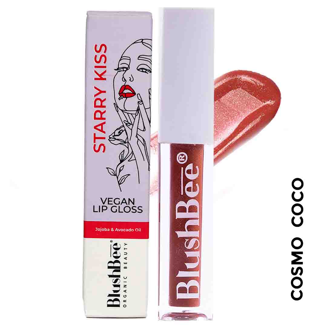 Vegan Lip Gloss With Vitamin E & Jojoba Oil - Buy 1 Get 1 Free